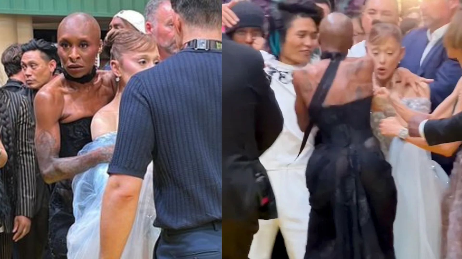 Video: Ariana Grande Left Shaken After Fan Grabs Her At Wicked Singapore Premiere Red Carpet, Co-star Cynthia Erivo Steps In