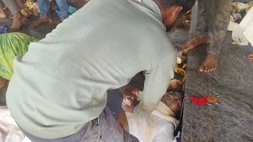 Video: Devotees Rush To Give CPR As Several Faint In Andhra Temple Stampede