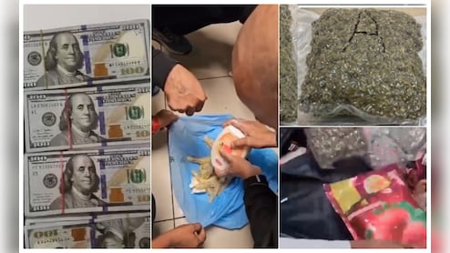 Mumbai airport : 13 किलो ड्रग्स, 87 लाखांचं परकीय चलन; मुंबई विमानतळावर 4 दिवसात 5 मोठी कारवाई Mumbai airport : 13 किलो ड्रग्स, 87 लाखांचं परकीय चलन; मुंबई विमानतळावर 4 दिवसात 5 मोठी कारवाई