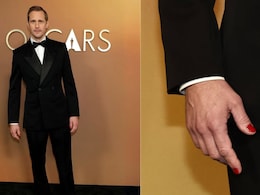 <i>Pillion</i> Actor Alexander Skarsgard Slays Red Nails At Governors Awards 2025