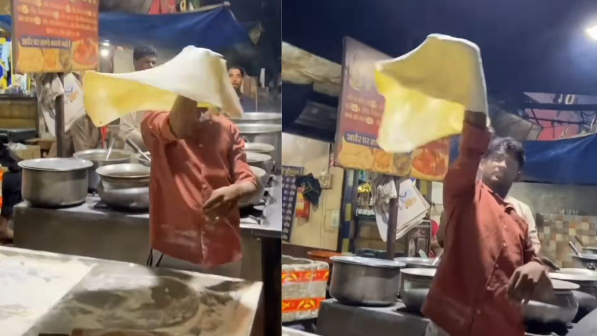 This "Flying Manda Roti" Preparation In Madhya Pradesh Will Leave You Stunned