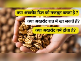 अखरोट खाने से कौन-सी बीमारी ठीक होती है? काजू-बादाम से कितना ताकतवर? खाने का सही समय और मात्रा