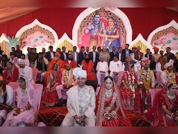 सामूहिक विवाह सम्मेलन के दौरान बंधन में बंधे सीएम मोहन यादव के बेटे अभिमन्यु, बाबा रामदेव ने पढ़े मंत्र, बागेश्वर बाबा बोले इससे शुरू होगा नया प्रचलन