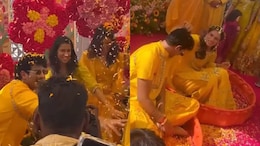 Groom-To-Be Palash Muchhal Dances With Jemimah Rodrigues At Haldi Ceremony. Watch