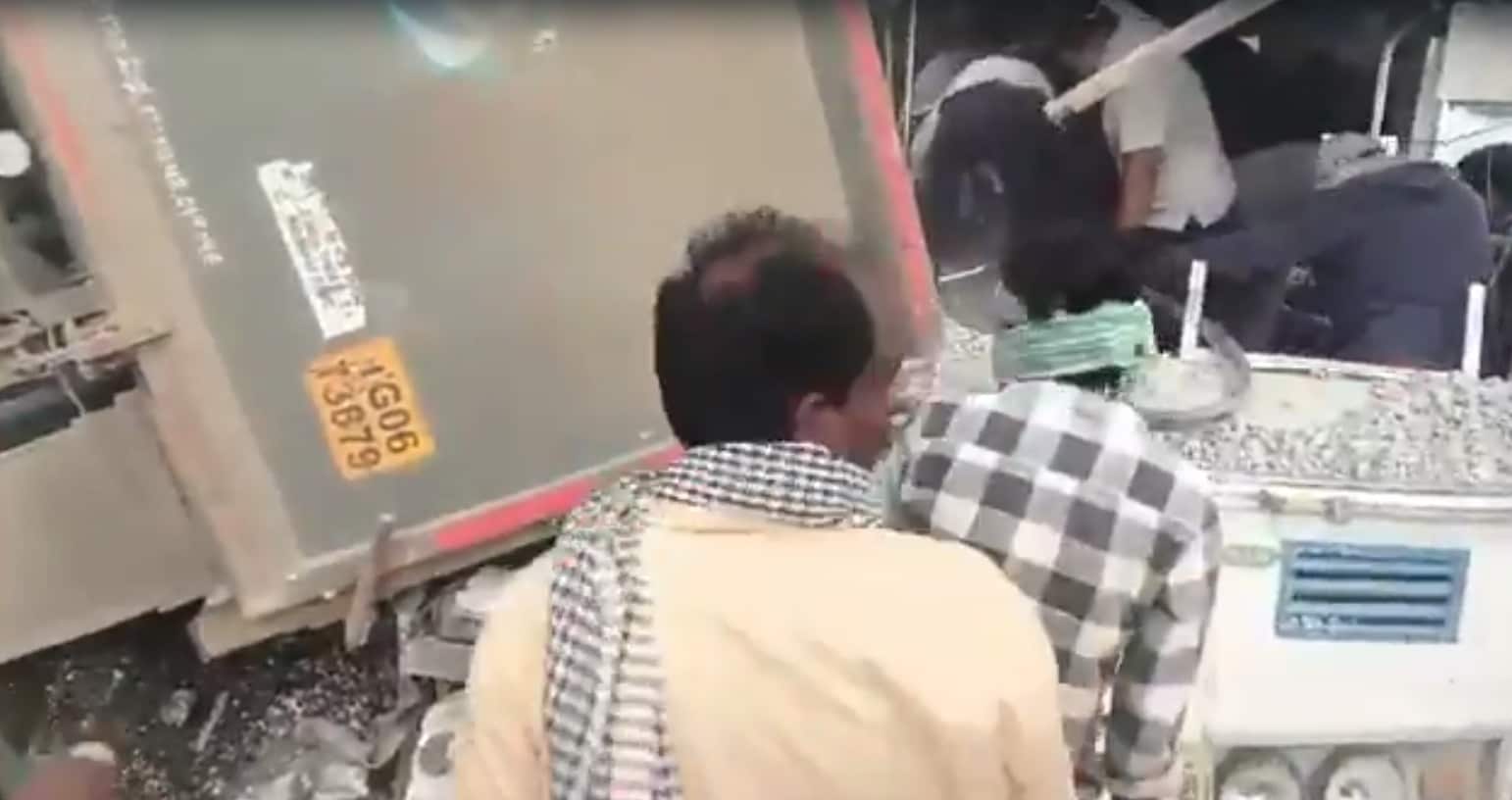 Tragic Collision in Telangana: 16 Dead and 8 Injured in Gravel Truck-Bus Crash Near Chevella