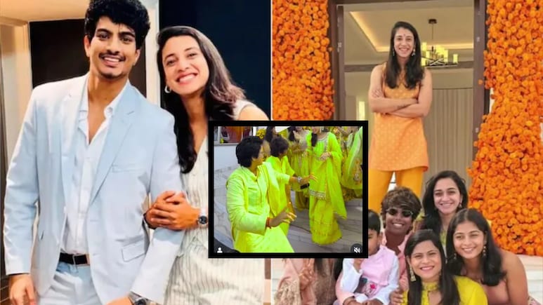 Viral Video : स्मृती मंधाना-पलाश मुच्छलच्या हळदीचा व्हिडीओ समोर, 'वर्ल्डकप विनर' नवरी मांडवात तुफान नाचली!