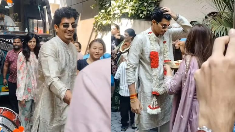 Palash Muchhal Receives Warm Welcome At Smriti Mandhana's House Ahead Of Wedding On November 23