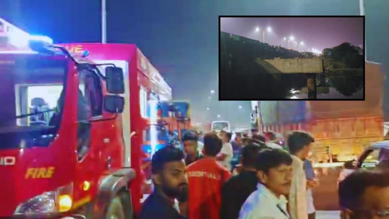 Navi Mumbai News : भरगर्दीत पुलाचं रेलिंग तोडून स्विफ्ट कार नदीत कोसळली, कारचालकाचा जागीच मृत्यू, काय चुकलं?