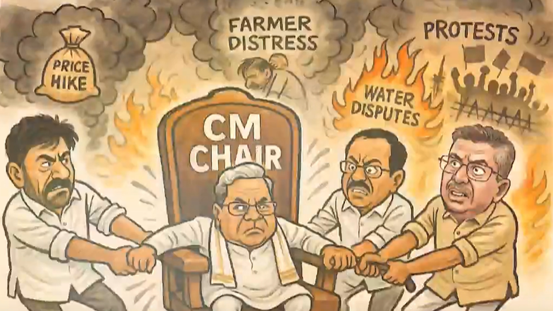 Karnataka Leadership Crisis: BJP Mocks Siddu-DKS Power Struggle On Social Media