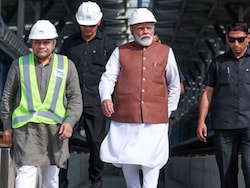 PM Modi Visits Under-Construction Surat Bullet Train Station In Gujarat