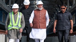 PM Modi Visits Under-Construction Surat Bullet Train Station In Gujarat