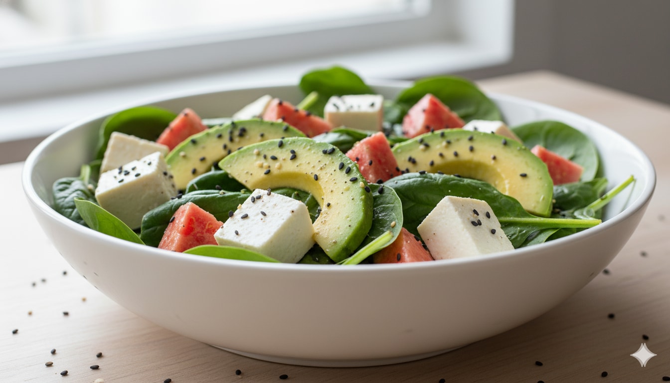 Guava Paneer Avocado Salad: A 25g Protein Breakfast For Weight Loss