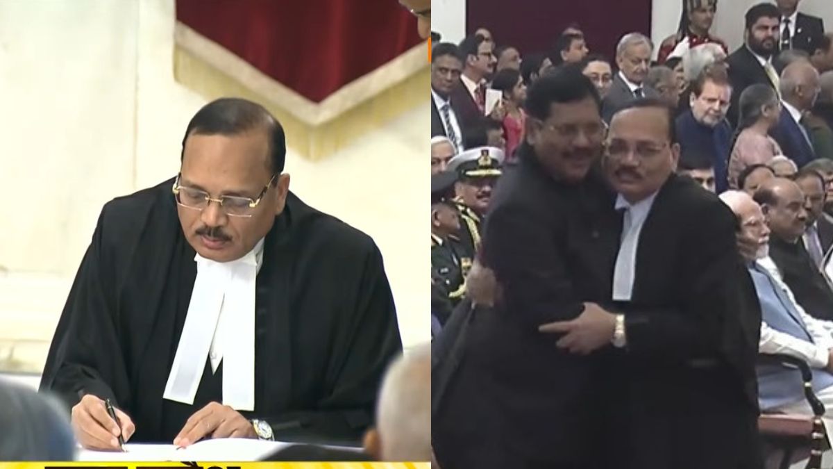 जस्टिस गवई से मिले गले, हिंदी में ली शपथ... CJI सूर्यकांत के शपथ ग्रहण समारोह की खास बातें