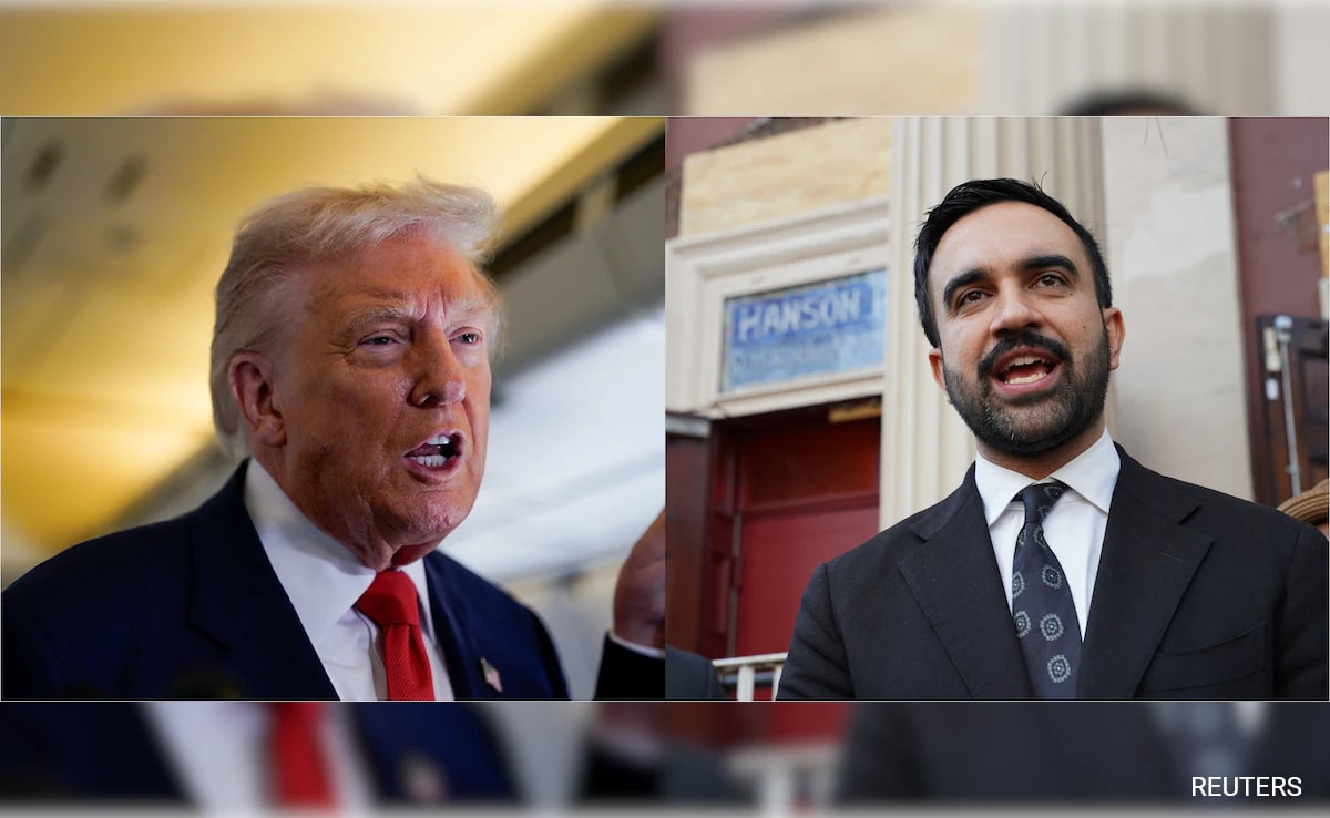 I'm A Much Better Looking Person": US President Donald Trump On Comparison With Zohran Mamdani