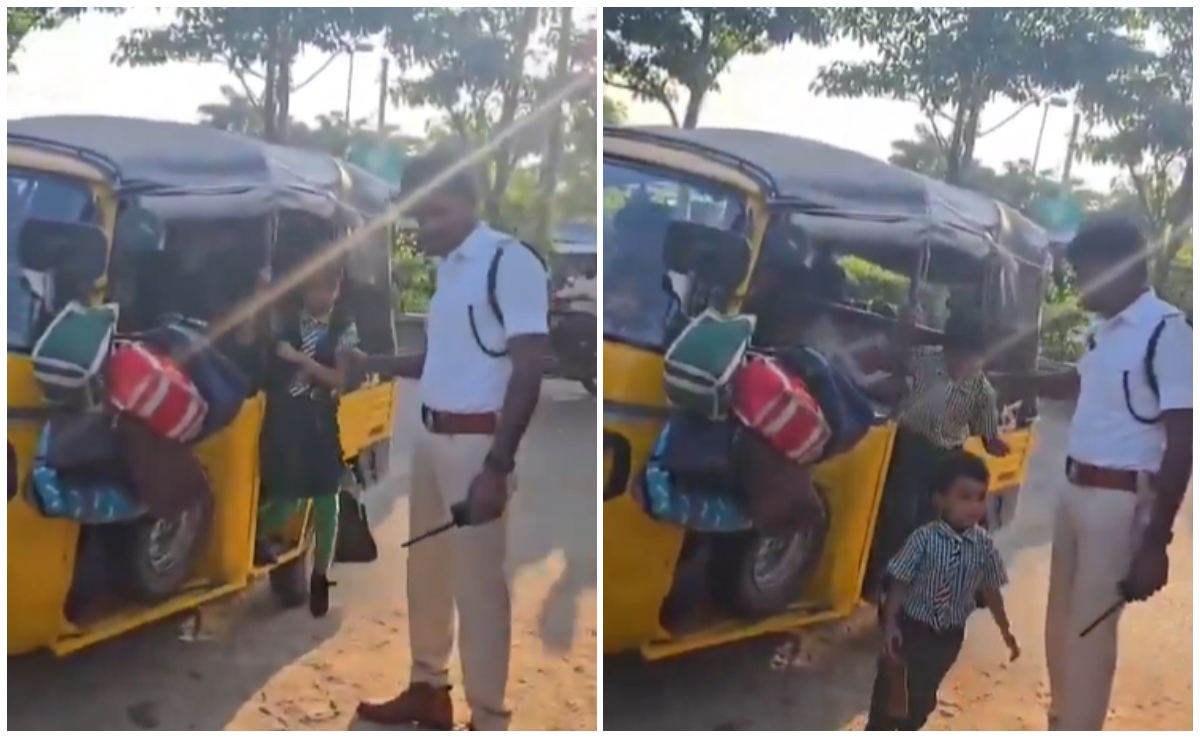 1,2,3... बाप रे बाप, एक ऑटोरिक्‍शा से निकले 22 बच्‍चे! वीडियो देख हर कोई हैरान