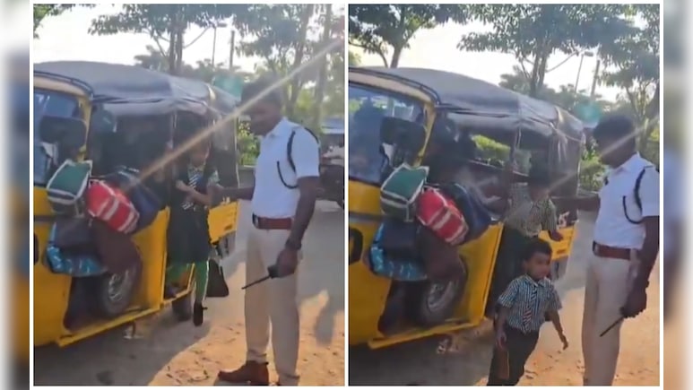 1,2,3... बाप रे बाप, एक ऑटोरिक्‍शा से निकले 22 बच्‍चे! वीडियो देख हर कोई हैरान