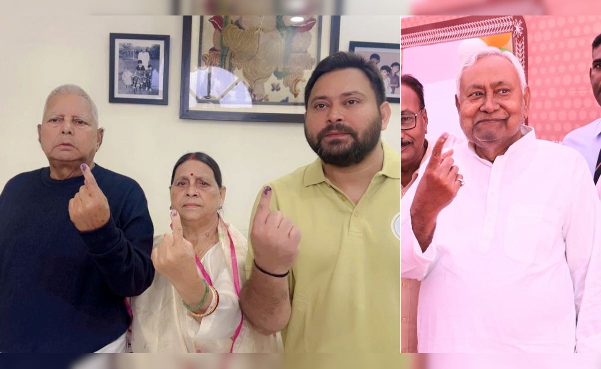 Lalu Yadav, Nitish Kumar Vote In Bihar Polls, 27% Turnout At 11 am: 10 Facts