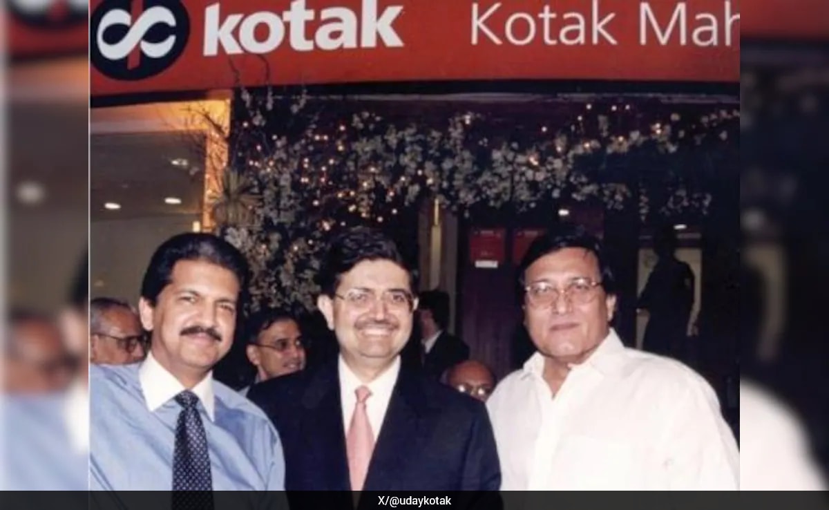 "May It Prosper": Uday Kotak Shares Emotional Note On 40 Years Of Kotak Mahindra Bank