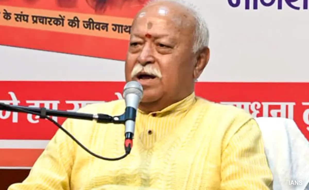 "If Muslims, Christians Worship India, Then They Are Hindus": RSS Chief
