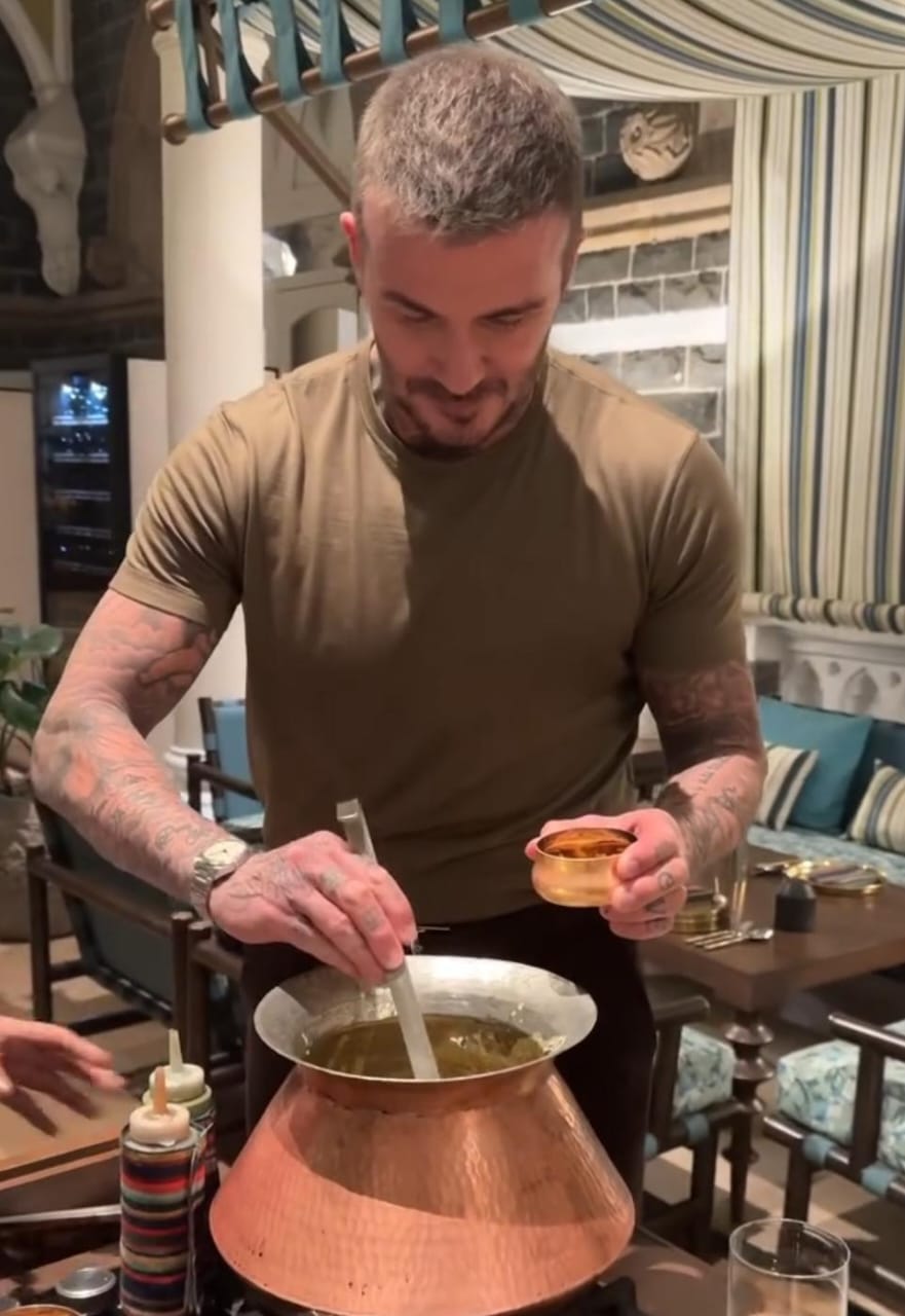 Watch: David Beckham Receives 'Dal Ki Chaat Lessons' On Mumbai Visit