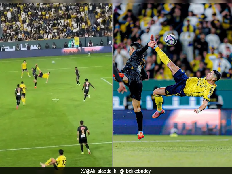 Watch: Cristiano Ronaldo Turns Back The Clock, Scores Stunning Bicycle Kick Goal For Al-Nassr