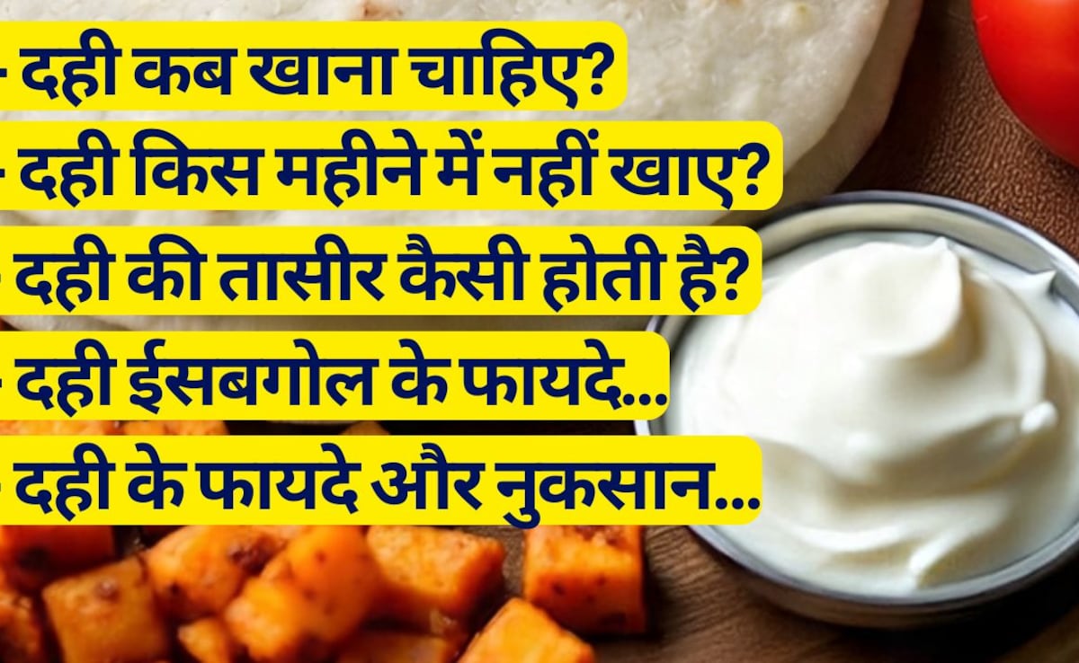 दही कब खाना चाहिए, दही किस महीने में नहीं खाना चाहिए, दही की तासीर कैसी होती है, यहां जानें | 9 FAQs