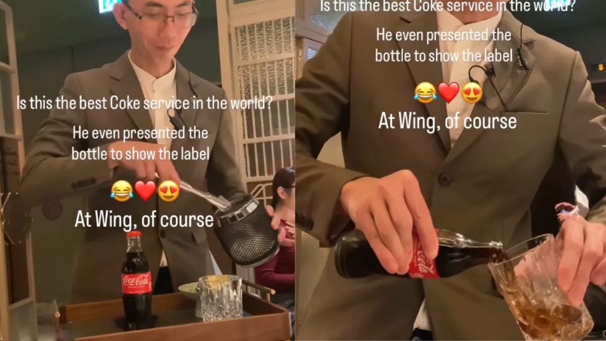 Viral: This Hong Kong Restaurant Has An Elegant Coke Service With A Sommelier