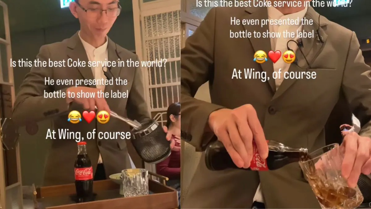 Viral: This Hong Kong Restaurant Has An Elegant Coke Service With A Sommelier