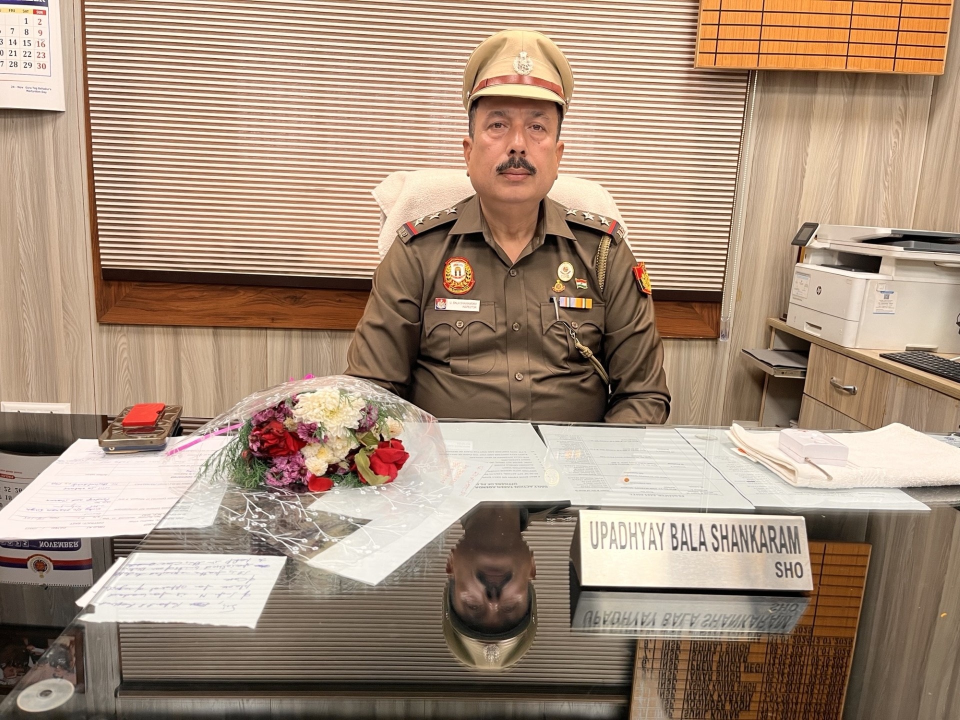 गाजीपुर थाना के एसएचओ उपाध्याय बाला शंकरम.