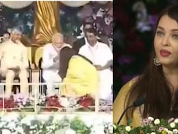 Aishwarya Rai Touches PM Narendra Modi's Feet After Her Powerful Speech At Sathya Sai Baba's Centenary Celebrations