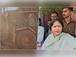 गाजियाबाद में महापौर ने खुद खड़े होकर अवैध मीट की दुकान कराई ध्वस्त, 30 करोड़ की भूमि खाली कराई