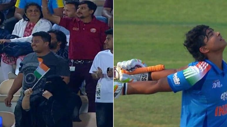 India A vs Oman: सस्ते में विदा हुए वैभव, पर 5 साल के फैन ने बहुत कुछ कह दिया, बेबी इस पोस्टर के साथ पहुंचा वैभव को देखने