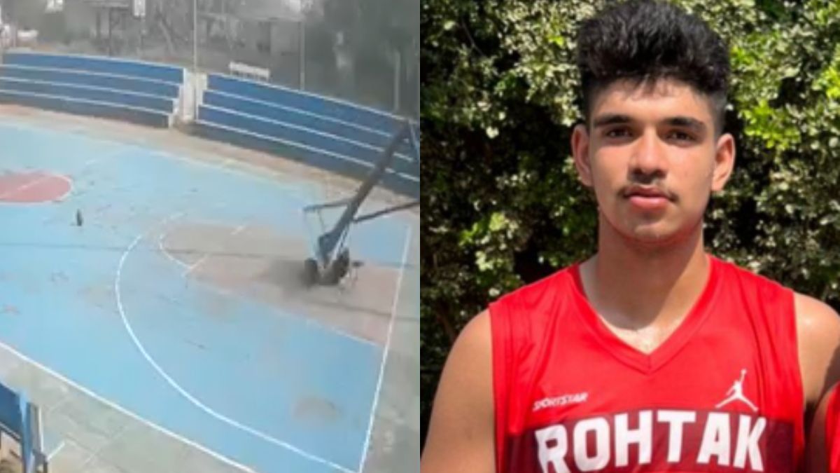 On Camera, Teen Basketball Player Dies In Freak Court Accident In Rohtak