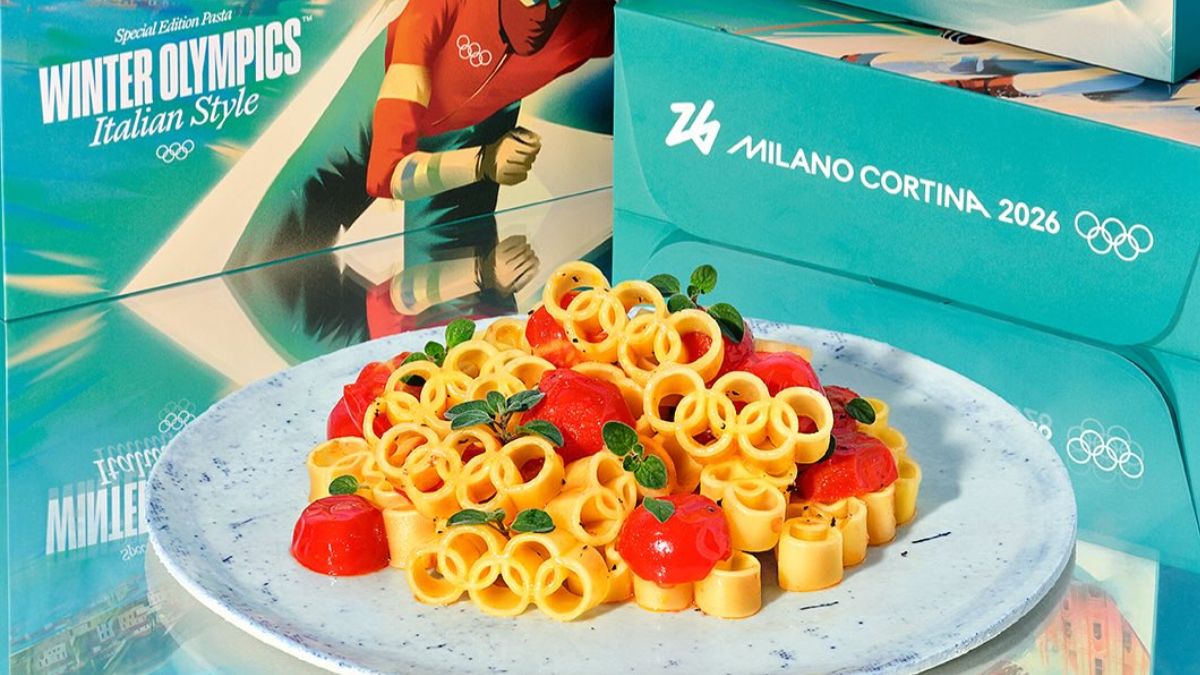 Italian Chef Creates 'Olympic Pasta' Shaped Like Five Interlocked Rings