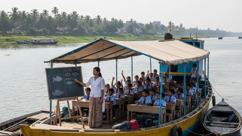 कहीं तैरता हुआ तो कहीं जमीन के नीचे चलती हैं क्लास, ये हैं दुनिया के सबसे अजीब स्कूल