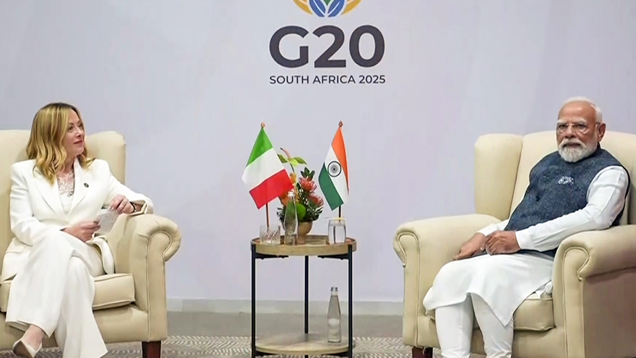 PM Modi Meets Italian Counterpart Meloni On G20 Summit sidelines