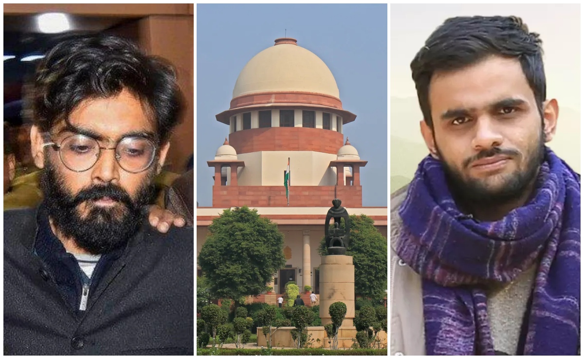 सुप्रीम कोर्ट ने उमर खालिद और शरजील इमाम को जमानत से इनकार करने  के फैसले को बड़ी बेंच में भेजा