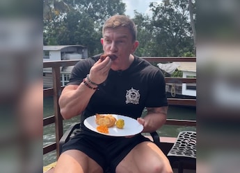 Watch: English Bodybuilder Tastes Local Snacks In Kerala, Shares Honest Review