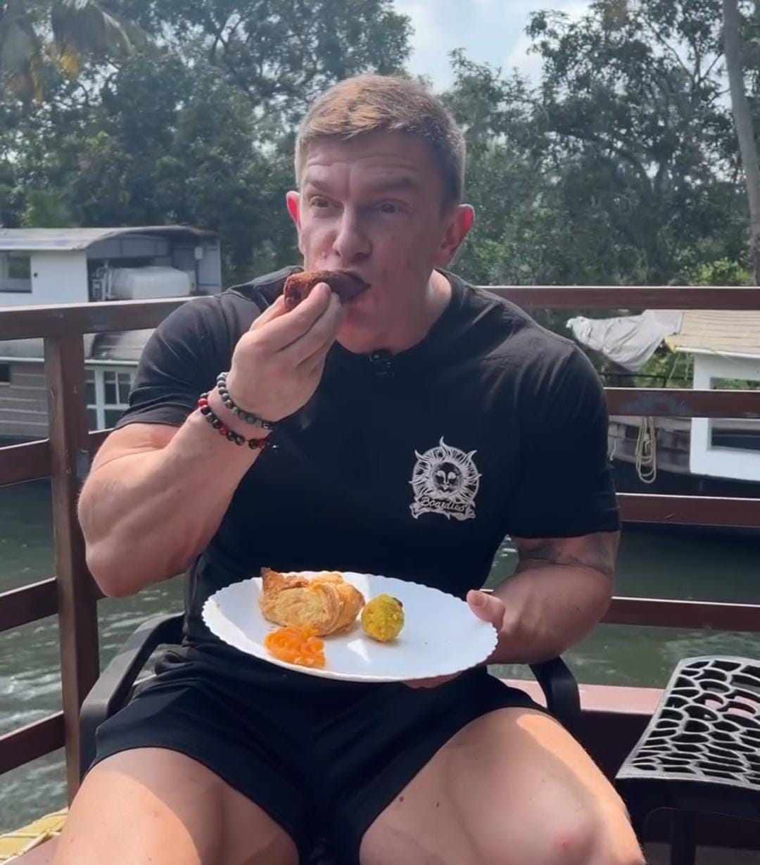 English Bodybuilder Tastes Local Snacks In Kerala, Shares Honest Review