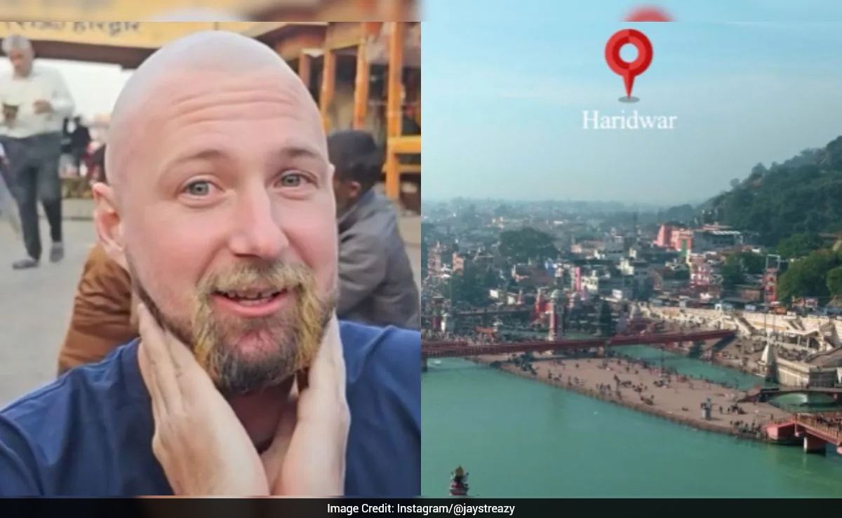 'Gotta Drop Ego': American Tourist Shaves Head On Banks Of Ganga After Making Promise, Video Viral