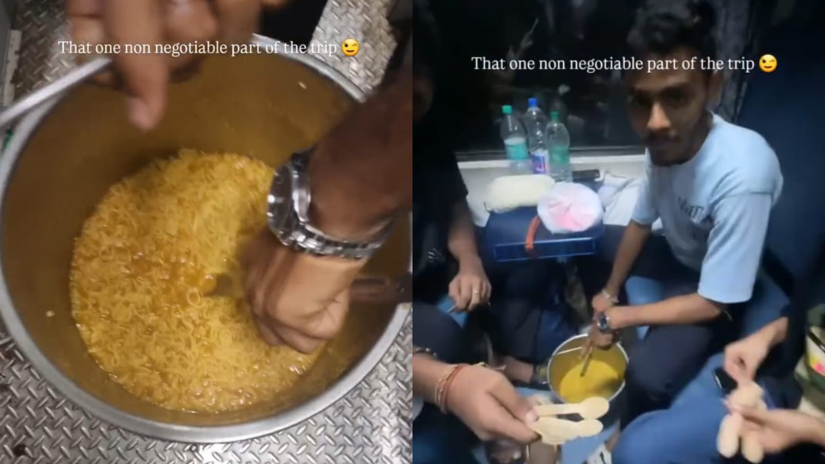 After Video Of Cooking Maggi On Train, Reel Showing "Maggi Bucket" Goes Viral Online