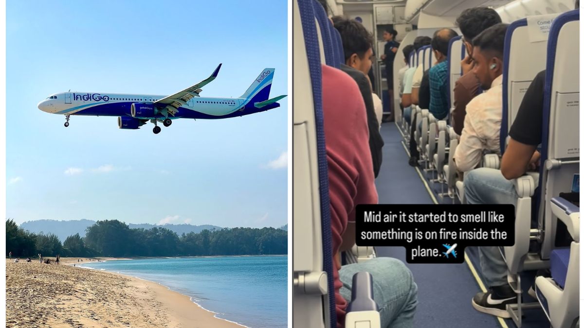 Panic On IndiGo Flight After Burning Smell Allegedly Fills Cabin, Passenger Shares Video