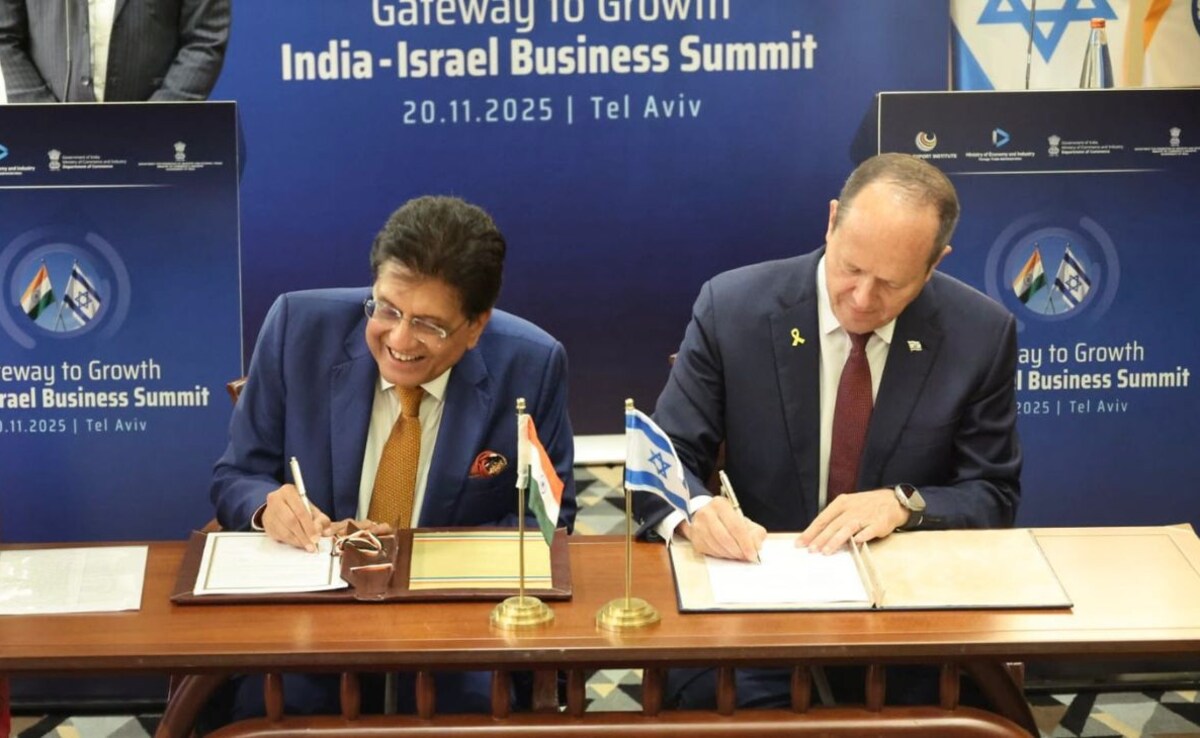 India, Israel Sign Terms Of Reference To Begin Free Trade Agreement Talks