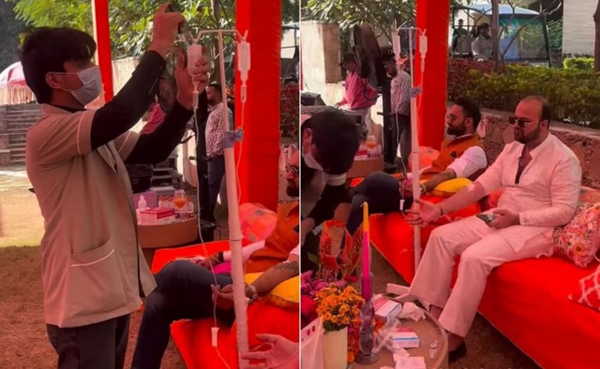शादी में ‘हैंगओवर ठीक करने’ के लिए IV ड्रिप! Video से उठे बड़े सवाल, यूजर्स बोले- अगला क्या ओपन हार्ट सर्जरी ?