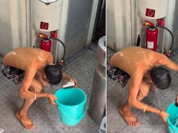 चलती ट्रेन में बाल्टी और मग लेकर नहाने लगा शख्स, वायरल हुआ Video, यूजर्स बोले- इस पर सख्त कार्रवाई होनी चाहिए