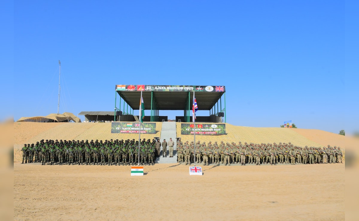 भारत–यूके संयुक्त सैन्य अभ्यास ‘अजेय वॉरियर-25’ राजस्थान में शुरू