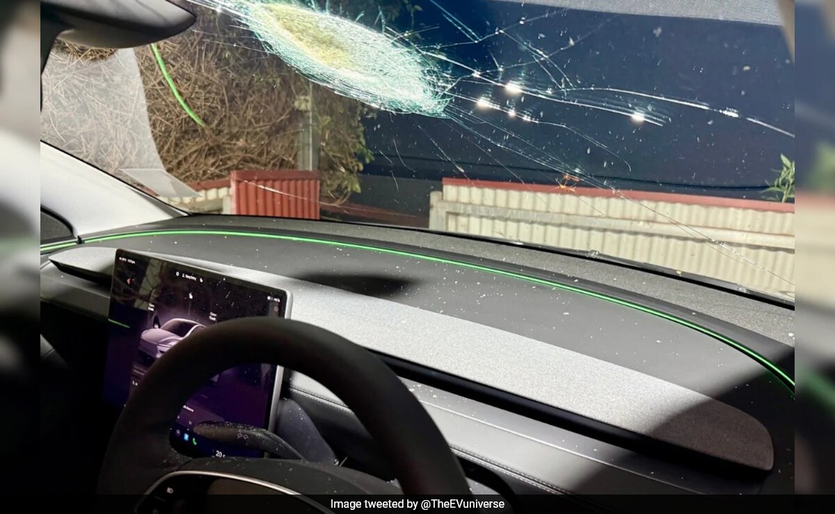 Brand New Tesla Struck By Mystery Object In Australia, Experts Suspect Meteorite: "It Was Loud"