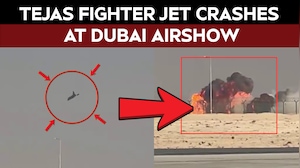 Tejas Crash Video | Tejas Fighter Crashes At Dubai Air Show