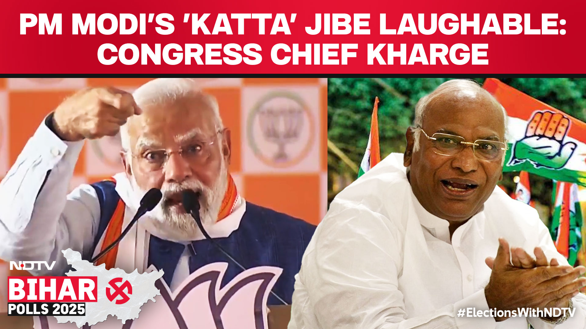 'All Lies': Kharge Responds to PM Modi's 'Katta' Comment in Bihar Campaign