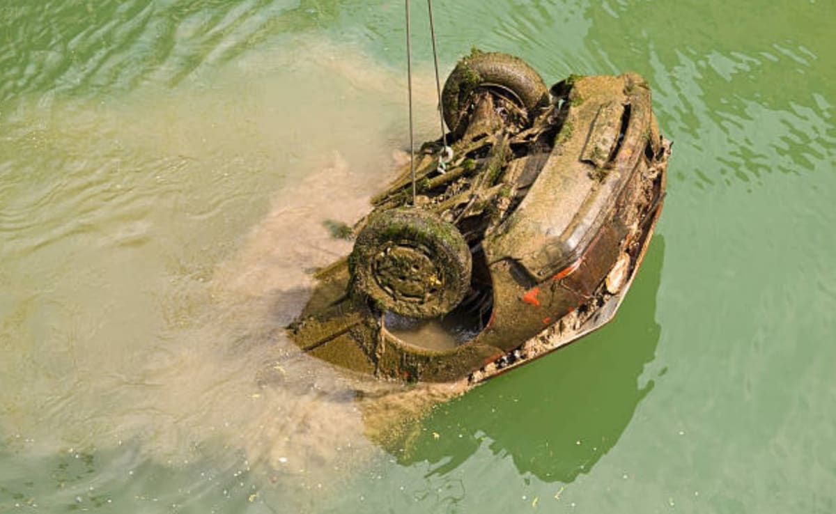 Municipal Vehicle Falls Into River Moments After Inauguration In Kerala